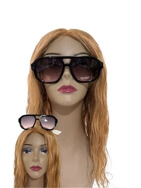 Vince Camuto Black Frame Sunglasses with Gradient Lenses
